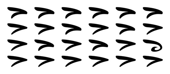 Fluid animation elements motion graphics, curved flow, animated swirl effect