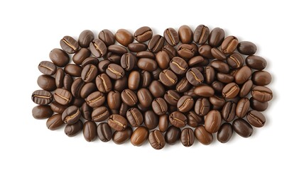 Fototapeta premium High-Quality Photo of Roasted Coffee Beans Rich Brown, Aromatic, and Ready to Brew