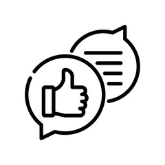 Feedback line icon