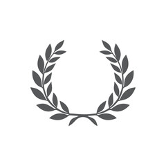 Laurel wreath silhouette vector design