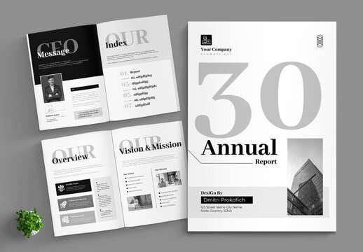 Annual Report Template Layout