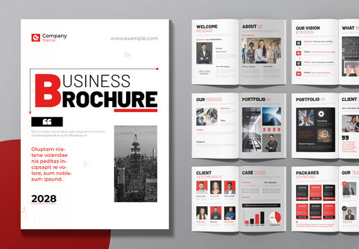 Business Brochure Templete Layout