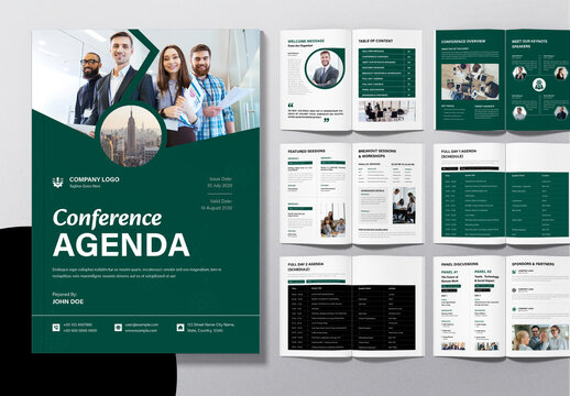 Conference Agenda Template Layout