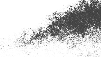 Grunge overlay adds modern roughness appeal. Grungy textured brush stroke vector background. Vintage grunge paper texture. 