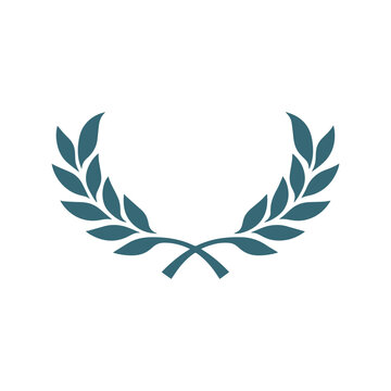 Laurel wreath silhouette vector design