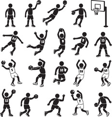 Basketball Player Silhouette Bundle &ndash; Slam Dunk SVG Clipart

Basketball Action Silhouettes &ndash; Digital Sports Vector Set

Hoop & Dunk Silhouette Design &ndash; SVG PNG for Cricut & Shirts

Basketball Silhouet