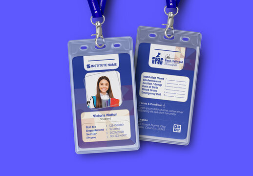 Student ID Card Templates Design