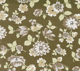 All Over Botanical Pattern with Soft Color Harmony