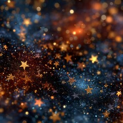 christmas background with stars