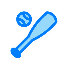 softball baseball equipment duotone icon