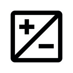 Obraz premium Illustration of plus minus icon vector image for contrast adjustment graphic design and user interface elements usage online design vector