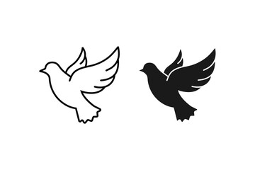 Holy Spirit Dove Icon, Christian Symbol of Peace and Faith