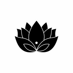 Fototapeta premium creative details lotus icon Vector Illustration