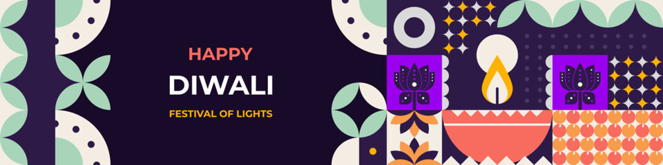 Happy Diwali Festival of Lights Celebration.