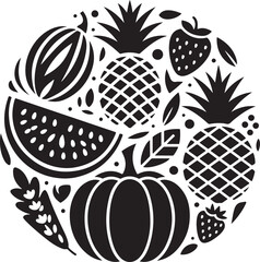 Fruit Silhouette Clipart Bundle – SVG PNG for Kitchen & Crafts

Tropical Fruit Silhouettes – Pineapple, Mango, and Citrus Designs

Juicy Fruit SVG Pack – Apple, Banana, Strawberry Vector Art

Fruit Ou