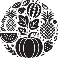 Fruit Silhouette Clipart Bundle – SVG PNG for Kitchen & Crafts

Tropical Fruit Silhouettes – Pineapple, Mango, and Citrus Designs

Juicy Fruit SVG Pack – Apple, Banana, Strawberry Vector Art

Fruit Ou