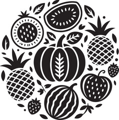 Fruit Silhouette Clipart Bundle – SVG PNG for Kitchen & Crafts

Tropical Fruit Silhouettes – Pineapple, Mango, and Citrus Designs

Juicy Fruit SVG Pack – Apple, Banana, Strawberry Vector Art

Fruit Ou