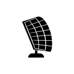 creative details solar panel icon vector illustration
