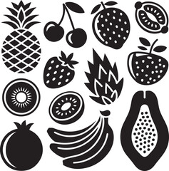 Fruit Silhouette Clipart Bundle – SVG PNG for Kitchen & Crafts

Tropical Fruit Silhouettes – Pineapple, Mango, and Citrus Designs

Juicy Fruit SVG Pack – Apple, Banana, Strawberry Vector Art

Fruit Ou