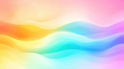 Abstract colorful gradient wave pastel background. Smooth fluid shapes blend with vibrant lines and artistic hues. Modern decorative art, digital wallpaper, creative minimal design, contemporary