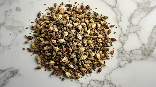 cumin seeds in a wooden bowl