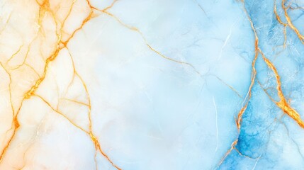 Fototapeta premium Elegant abstract marble texture background pattern. Luxury stone surface with blue and gold vein. Modern design, artistic wall decor, unique mineral art, contemporary high wallpaper, stylish