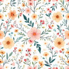 Spring flowers background