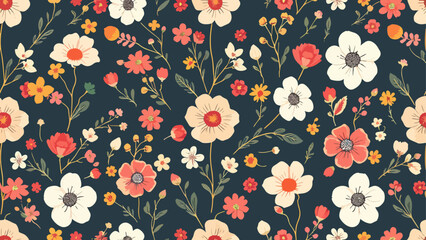 Spring flowers background