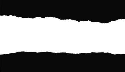 torn paper edge on black background