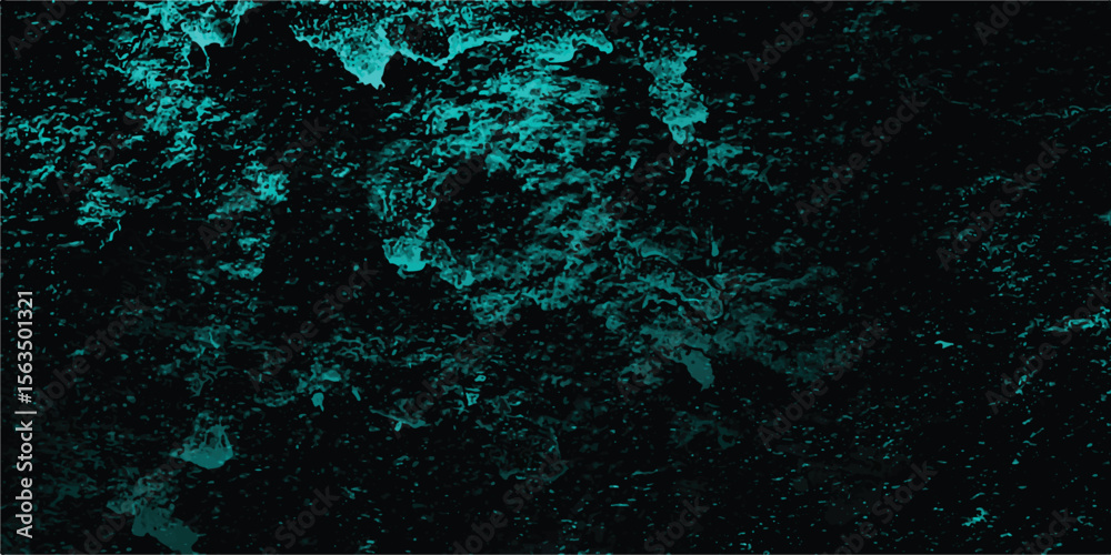 Aufkleber abstract teal color splash background with dark texture and a mosaic-like design showcasing artistic
