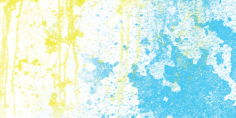 Artistic abstract background displaying a textured blend of yellow and blue splashes perfect for creative design projects with a clean minimalist aesthetic