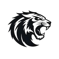 Fototapeta premium illustration vector tiger head mascot loggo