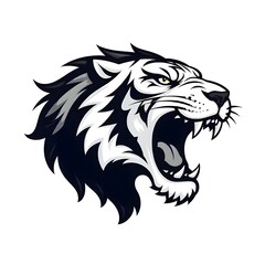 Fototapeta premium illustration vector tiger head mascot loggo