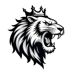 Fototapeta premium illustration vector tiger head mascot loggo
