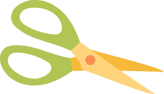 fabric scissor for handcraft cutting illustration