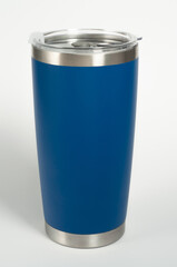 Blank Tumbler Mockup for engraving on isolated background. 20 oz tumbler