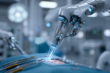 Robotic Surgical System Assisting Surgeon in Operating Room