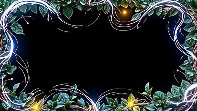 adenine active natural riff march shot knitted with radiant vine unfolds, it lively leaf wave gracefully, patch cascade current of shimmering beam curl and sparkle some it, heighten the