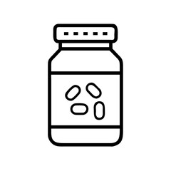 medicine bottle and pills