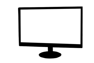 vector computer technology notebook cutout on chroma key background with copy space