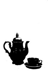 vector mug cup container for liquids for coffee and tea drinks