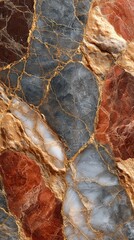 Elegant marble texture with dark gray, white, and golden veins showcasing natural beauty and sophistication