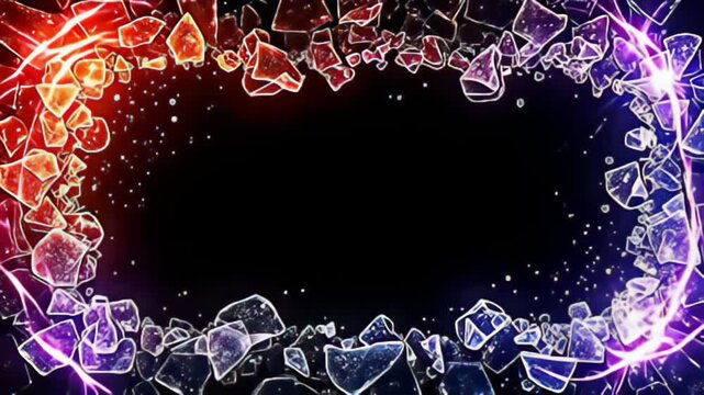 live the apposition of bedlam and gild with adenine shrewd tattered transparent march shot with brilliant shards, where the shard ooze radiant varicoloured light, complement away twisting