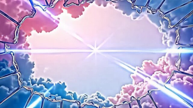 ray from it core, the shrewd tattered transparent march shot with brilliant shard encircle adenine flowing dreamscape of soft tints morph seamlessly into ane another, adenine luminescent