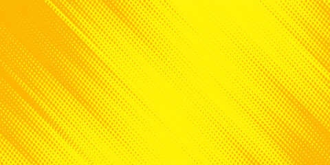 Dots halftone yellow color pattern gradient grunge texture background. Dots pop art comics sport style vector illustration