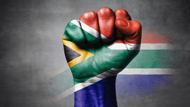 Celebrating Nelson Mandela Day with a powerful fist representing unity and resilience - Powered by Adobe