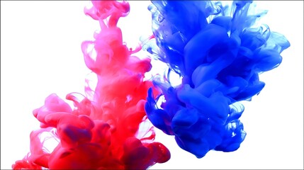 Obraz premium Abstract ink splash art, vibrant colors