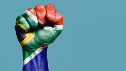 Celebrating Nelson Mandela Day with a raised fist symbolizing unity and strength