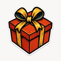 Obraz premium Vibrant gift box illustration