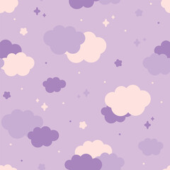 Cute purple sky pattern